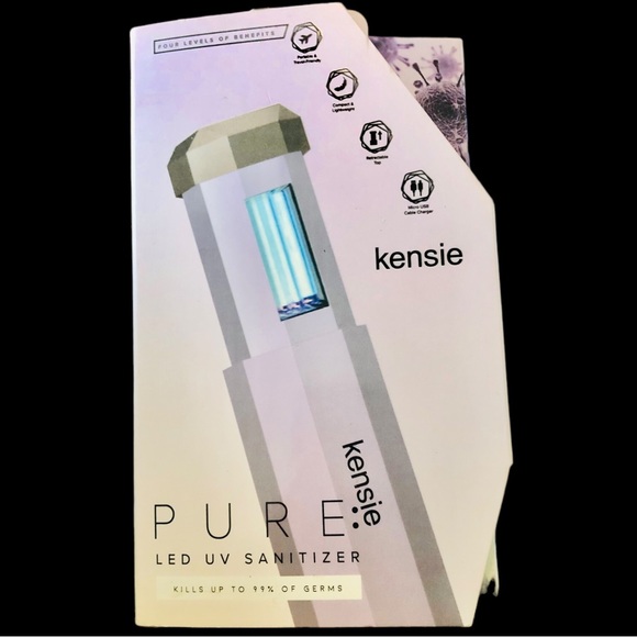 Kensie Pure Led UV Sanitizer Kill Up to 99% Germ Retracatble Top Microport 6176 - Picture 1 of 4